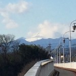 白い浅間山