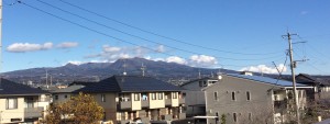 裾野の長い赤城山