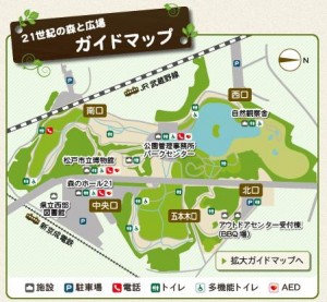 21Cの森と広場マップ