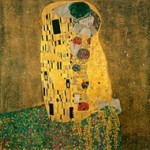 絵の題名は、やっぱり「接吻」でしょう。。