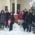 s_雪の日のゼミ全員集合